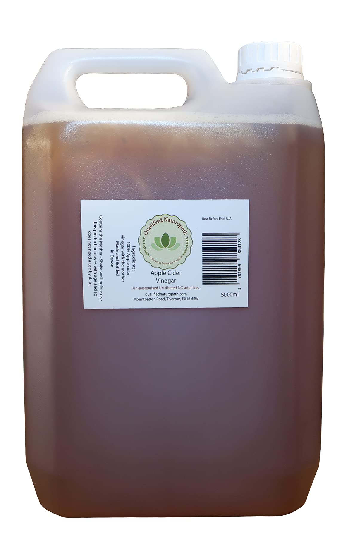 Apple Cider Vinegar 5000ml (with 'The Mother') – Unpasteurised | Unfiltered | Undiluted