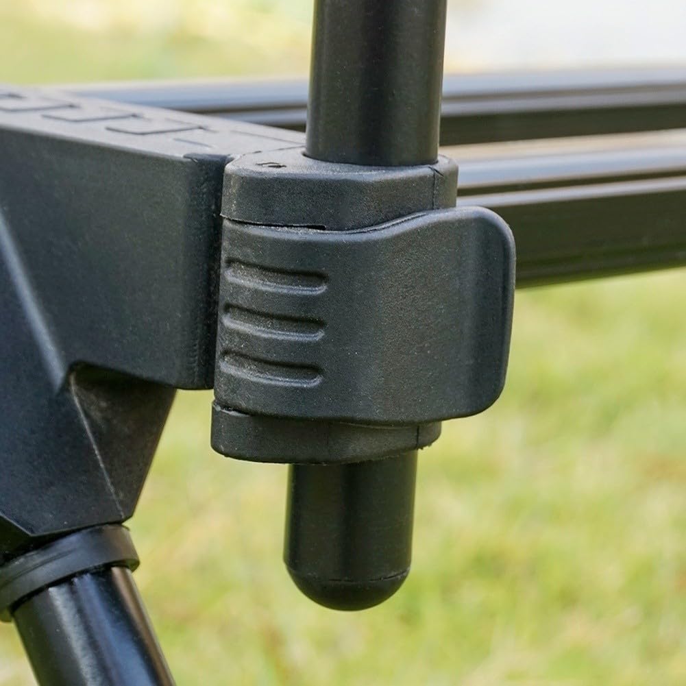 Teleskopowy stojak na wędkę ze stopu aluminium, składana podpórka na wiele biegunów, regulowana długość, akcesoria do wędkowania na zewnątrz, 56 x 25 cm