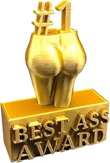 YIJU Best Ass Award, Butt Resin Funny Trophy, Decorations Award Gift, Ornament Spoof Trophy Creative Trophy for Competitions, Party Appreciation