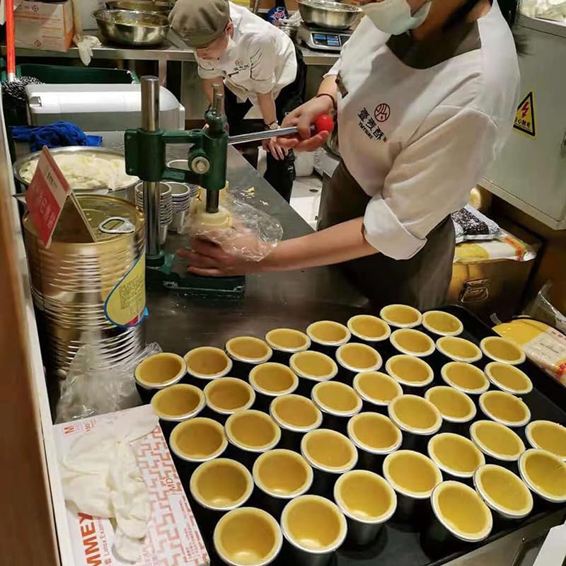 Pressa manuale per crostate di uova per cottura commerciale, strumento portatile per stampaggio di conchiglie di crema pasticcera, perfetta per la creazione di gusci di cialda
