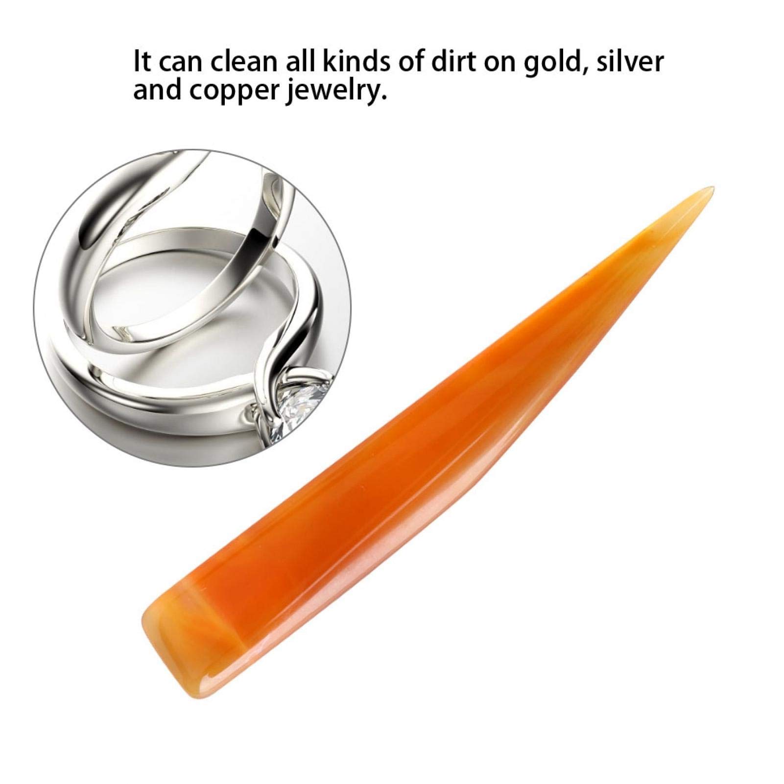 Brunitore In Agata Naturale Zwinner - Coltello Per Lucidare Gioielli Oro E Argento