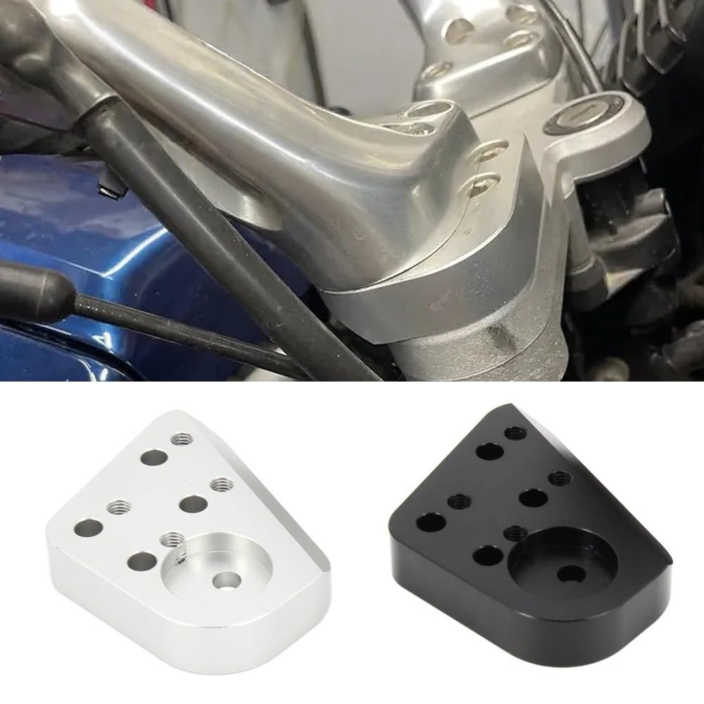 Kierownica Motocykla Riser Przeciągnij Uchwyt Zacisk Na Kierownicę Przedłużenie Nadające Pasuje do BMW R1150RT R1100R R1150R R1100RT R1200RT R1200 RT(Black)
