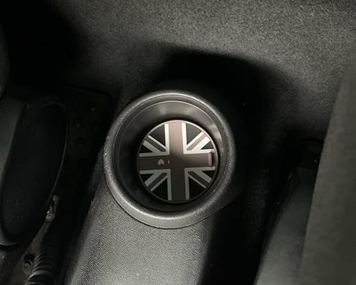 Miniatura 3 de 1 posavasos de silicona suave para Mini Cooper R50 R52 R53 R61 R60 R55 R56 R57 R58 R59 F54 F55 F56 F57 F60 Clubman Countryman, 1 unidad (Jack gris