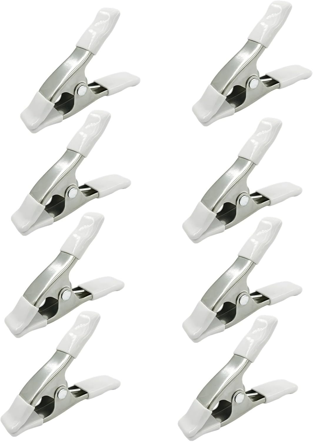 8 Pcs 4 In/10 Cm Metal Fixed Clamps, A-Frame Design, Wedding, Garden Greenhouse Tools, Strong Grip, Securing Netting, Backdrops