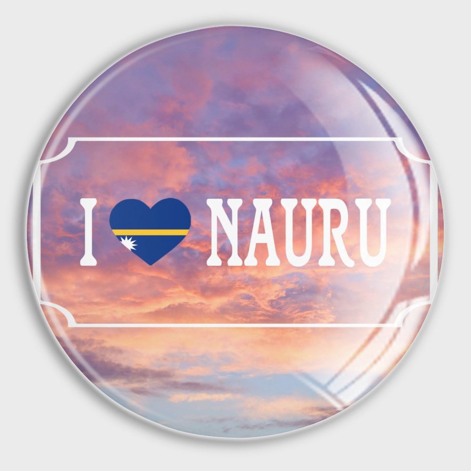 Imanes de vidrio de Nauru I Choice Peace potentes para nevera y oficina