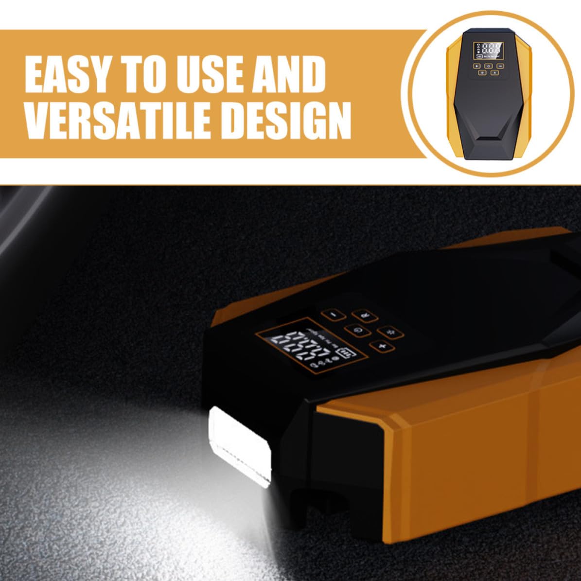 Didiseaon Gonfleur de Pneus pour Véhicule, Compresseur Électrique Portable