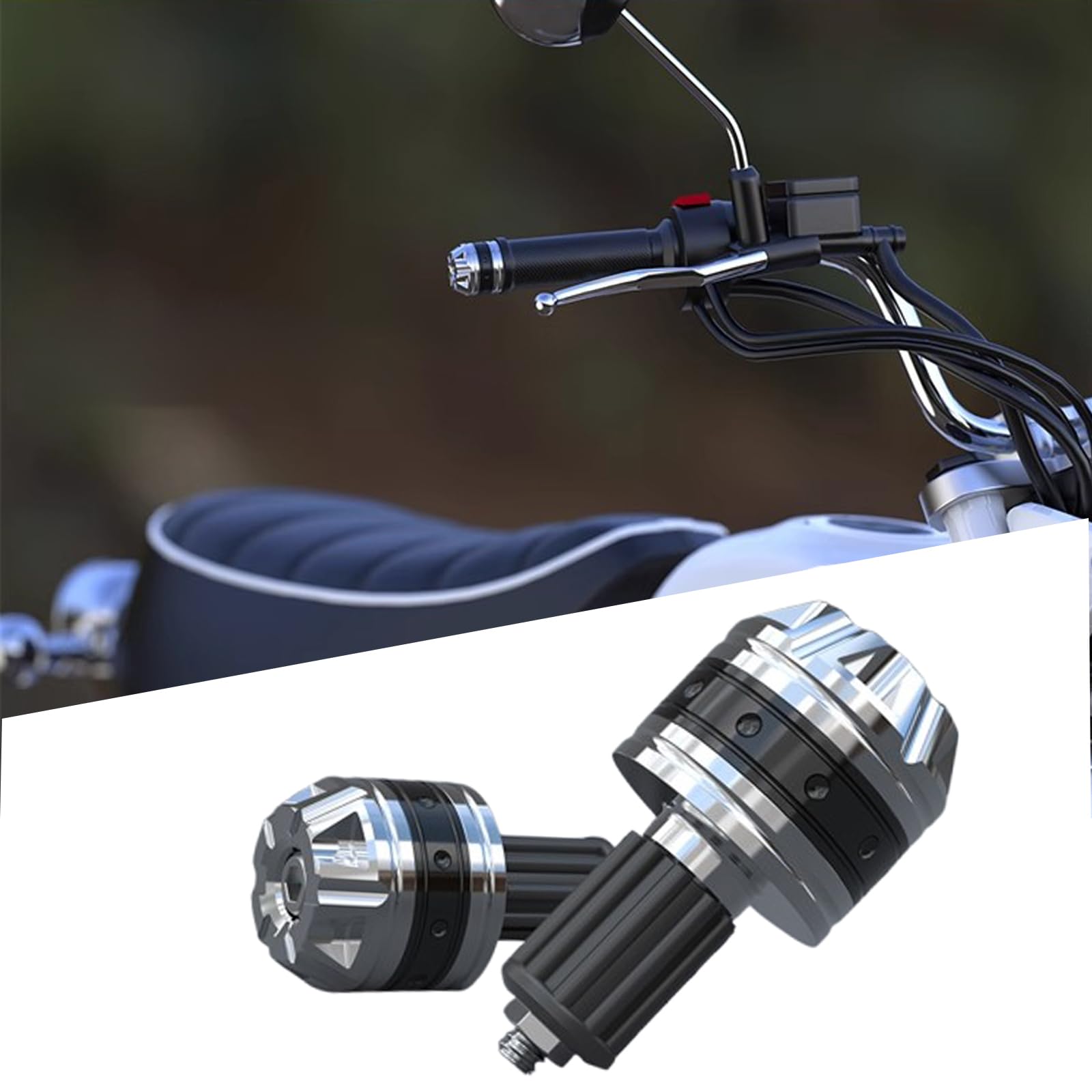 Tapones De Manillar De Motocicleta para Sabre 2010 2011 2012 2013 2014 2015 2016 Y 2017 De Aleación De Aluminio Antideslizante.