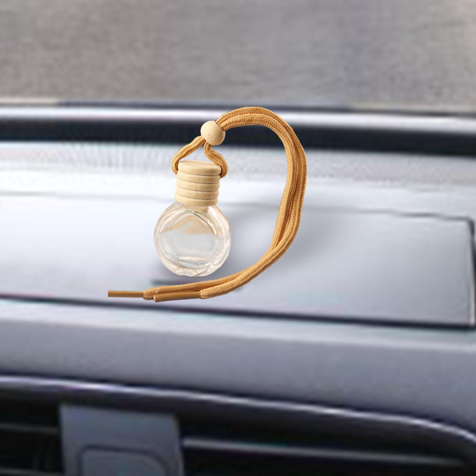 Diffusore per aromaterapia per auto in vetro sospeso - Deodorante per aria, bottiglia profumo auto