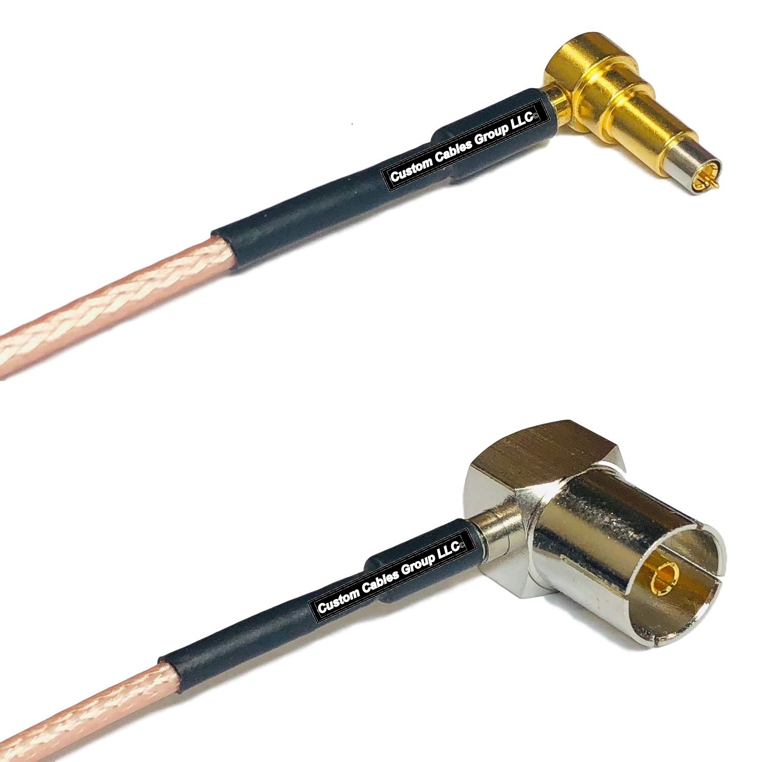 6 feet RG316 MS-156 Male Angle to DVB Pal Female Angle RF Pigtail Coaxial Cable