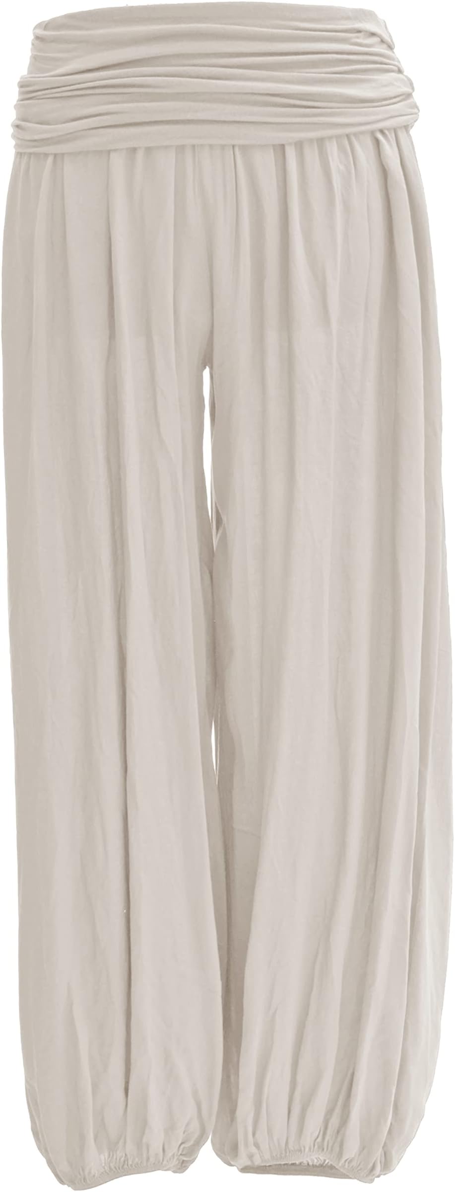 TEXTURE Ladies Women Italian Lagenlook Plain Viscose Boho Harem Ali Baba Trouser Pants Joggers One Size