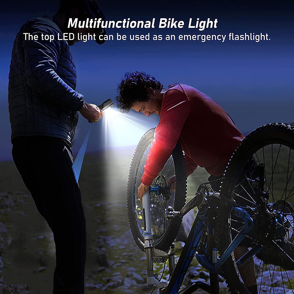 500 Lúmenes Luces De Bicicleta IPX5 Impermeables Luces De Bicicleta Súper Brillantes Delanteras Y Traseras USB Recargables
