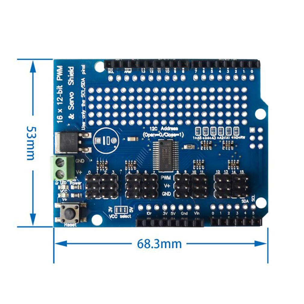 Driver Motore TB6612FNG Con PCA9685 - Shield Per Arduino, Motori CC E Stepper - Foto 8