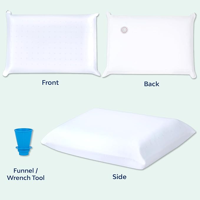 Almohada Viscoelástica con Gel Refrescante Ajustable para Alivio del Dolor de Cuello miniatura 2