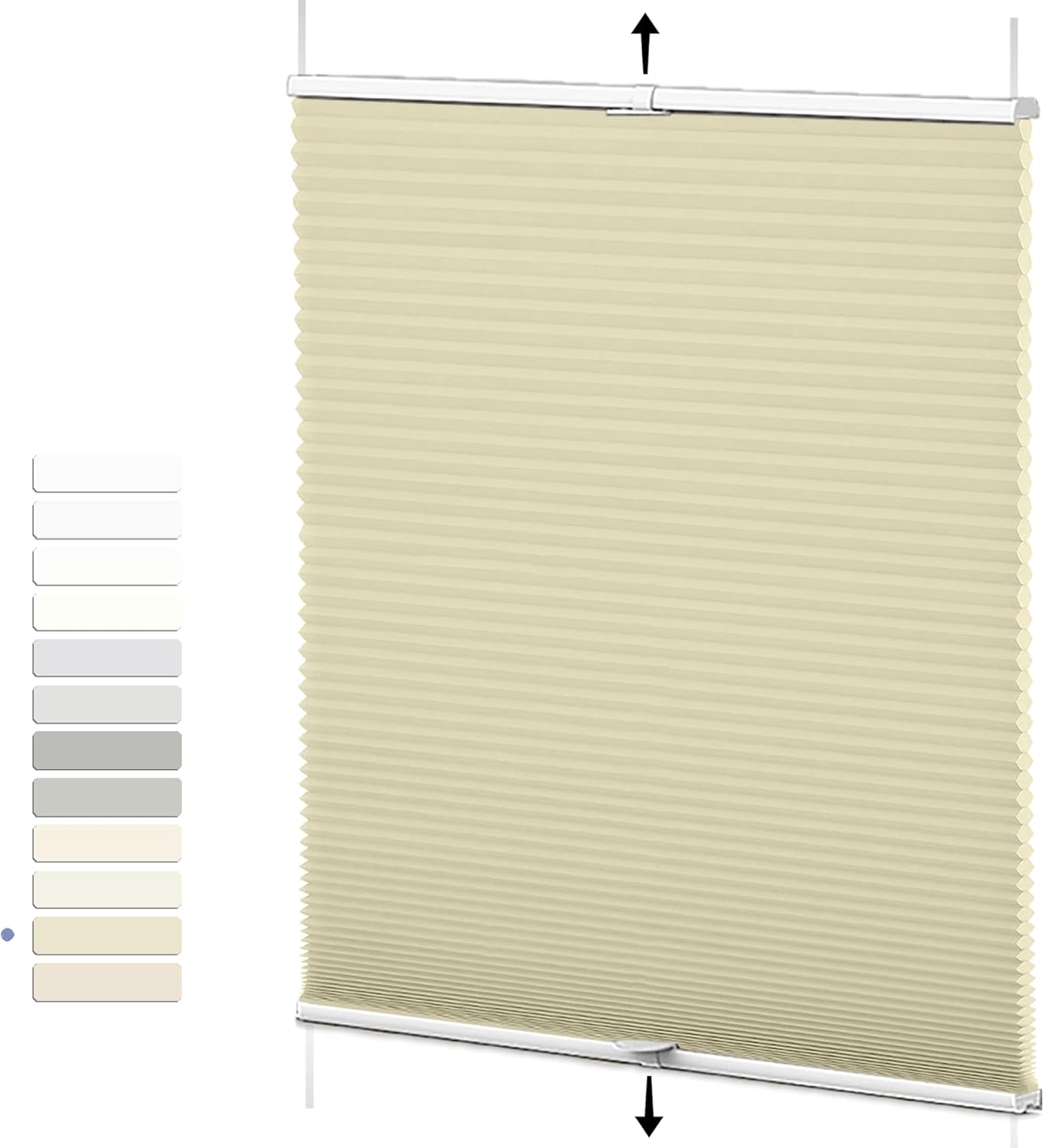 FRANK GOODMAN Light Filtering top Down Shades, top Down Bottom up Shades, top Down Bottom up Blinds, Honeycomb Blinds, up Down Blinds, top Down Blinds, Cellular Shades, Bottom up Blinds