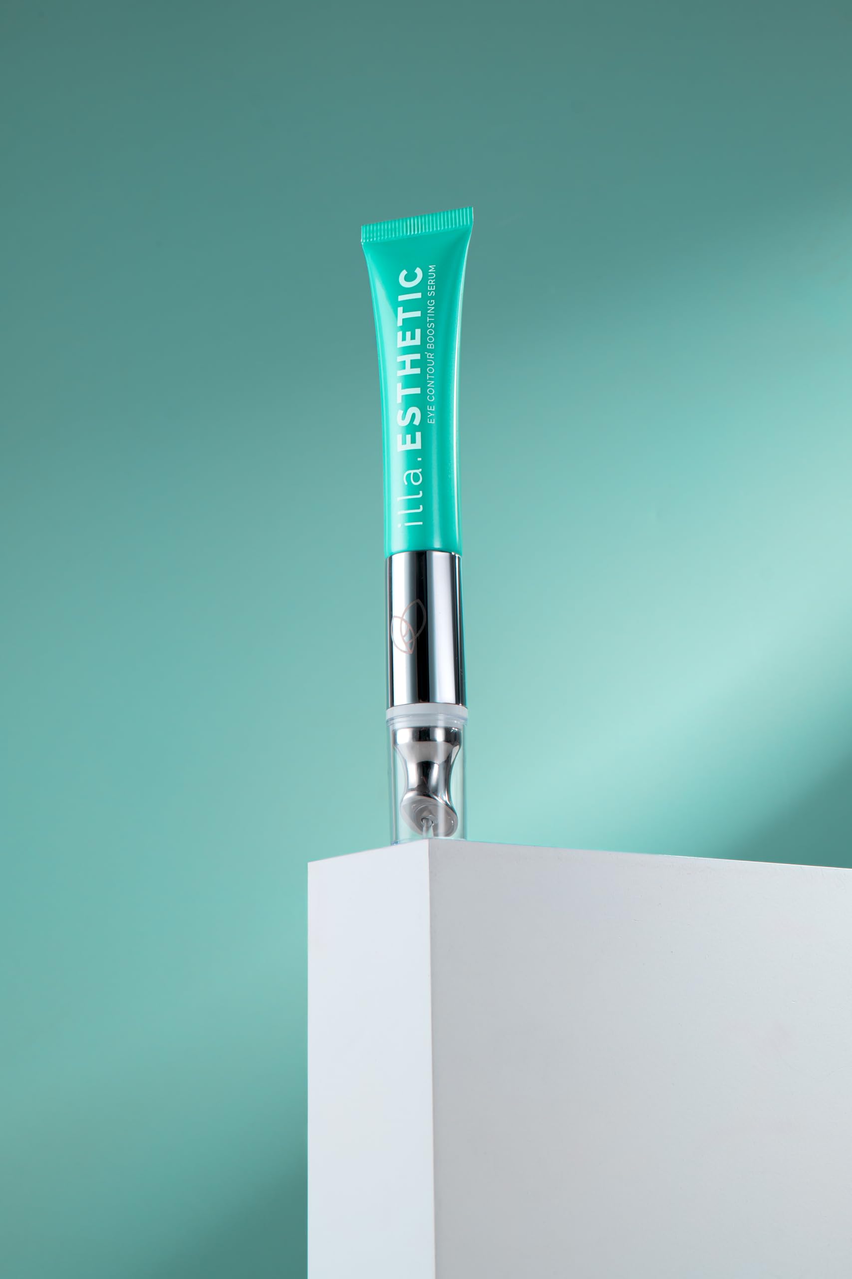 Evoepharm® illa.ESTHETIC Eye Contour Boosting Serum Verjüngendes Anti-Aging Augencreme Hyaluron | Antifalten Mikromassage Lifting Creme | Gegen Tränensäcke Lifting Creme | Ideal als Geschenk