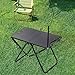 rockible Folding Camping Table Camp Table Lightweight Carbon Steel Compact Stand with Carry Bag for Garden BBQ Family Reunions Boat RV