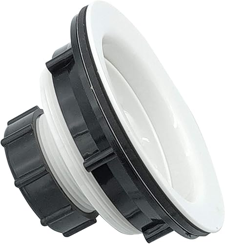 Miniatura 3 de Colador de cesta de 4 pulgadas de plástico ABS para fregadero de cocina con montaje de colador extraíble y tapón de goma, ajuste universal, 3-12,