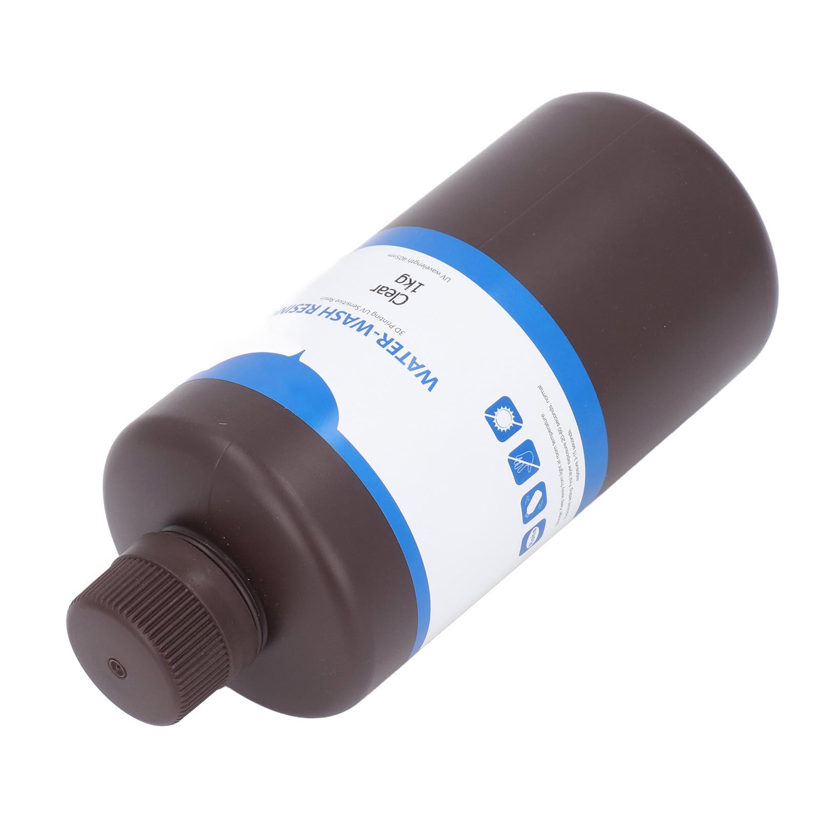 Resina de Impresión 3D, Moldeable, Lavable con Agua, Curado UV, Alta Resolución, Dureza 80 Shore, 1KG, Transparente