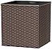 Produktbild Dehner Blumentopf Casa Mesh mit Wasserstandsanzeige, ca. 36 x 36 x 36 cm, Kunststoff, mocca