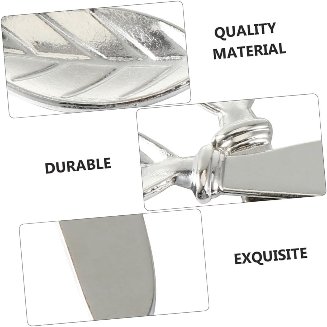 Cabilock 3pcs Butter Cheese Spreaders Zinc Alloy Silver Kitchen Cutters