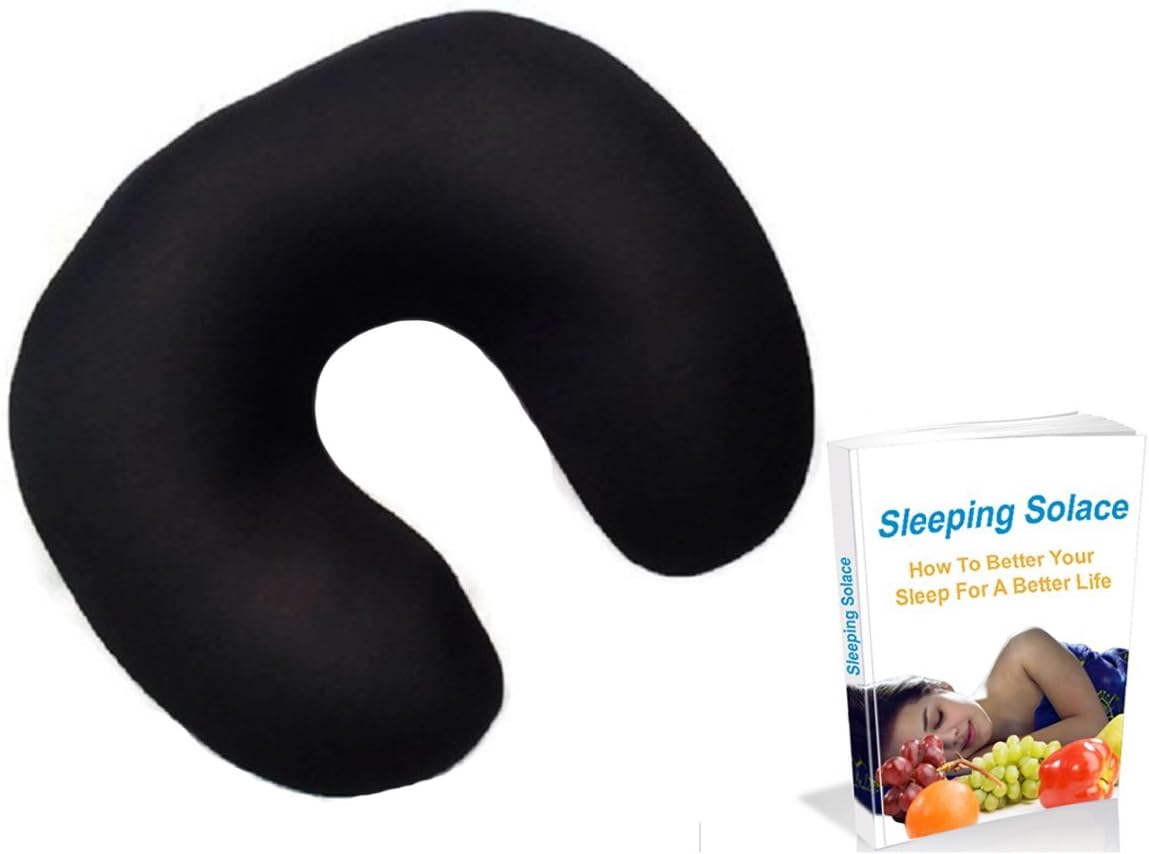 SERENDIPlicity Neck Rest Pillow Microbead Car Headrest Head Support Flight Accessories Pillows - Colors Vary for Airplane Travel