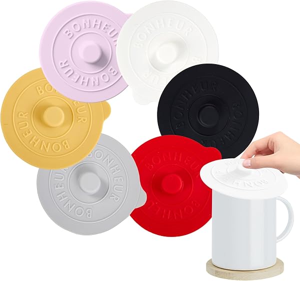 Juyibaao tapas de silicona para tazas, 6 piezas