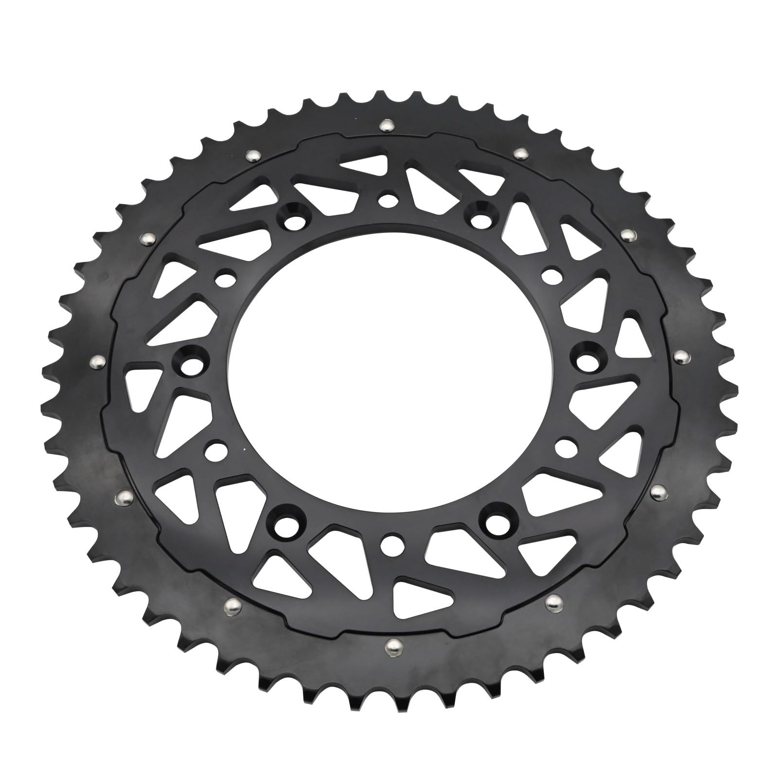 NKURTPC Motorcycle Sprocket Fit For EXC SX XCW SXF EXCF MXC SMC LC4 SMR 125-525 Motorcycle Rear Chain Sprocket 50T 52T(50T Black)