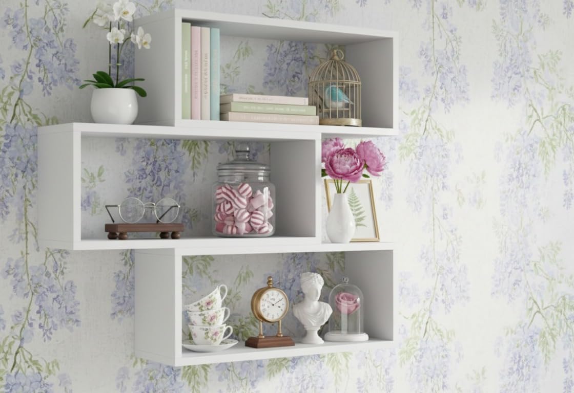 Modern Rectangular Floating Shelf – Wooden Wall Storage-picture-18