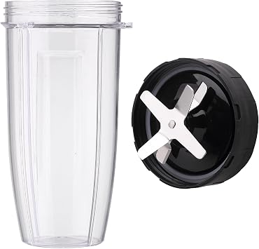 Replacement 28oz Blender Cup & Extractor Blade for Liebe&Lecker 1200W Personal Blender, 304 Stainless Steel Cross Blade with Gasket, Food-Grade BPA-Free Dishwasher Safe Accessories