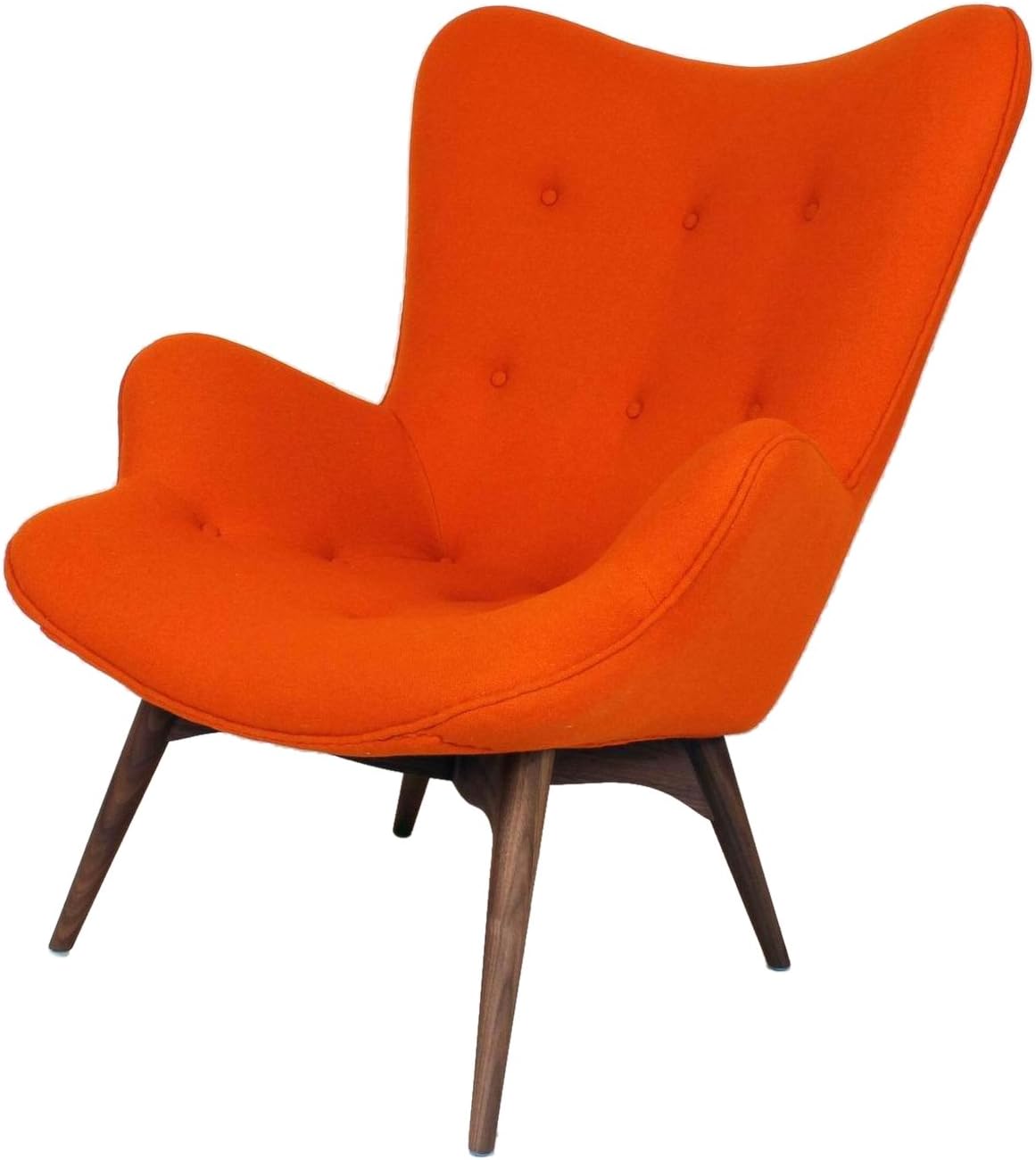 Amazon.com: Control Brand Teddy Bear Lounge Chair, Orange Wool ...