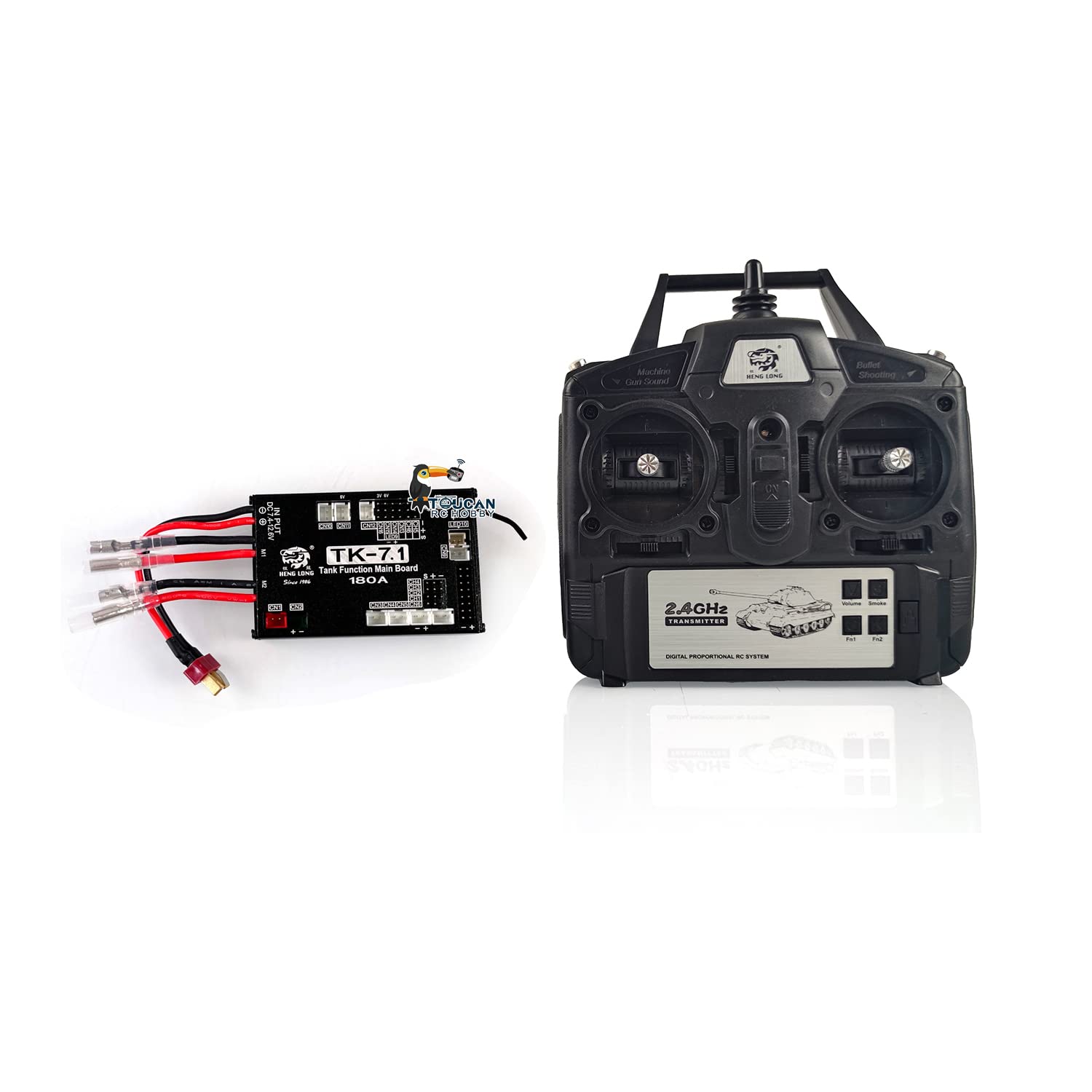 Toucan RC Hobby HL 1/16 RC Panzer 2,4 GHz 7,1 Generation Transmitter Hauptplatine Bindungsdraht DIY