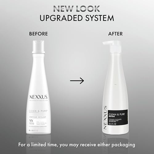 Nexxus Clean and Pure Conditioner With ProteinFusion, Nourished Hair Care, Silicone, Dye, and Paraben Free 13.5 oz