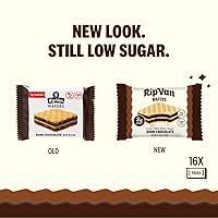 Vista 2 de Rip Van - Galletas de oblea de chocolate oscuro, bocadillos Keto - bocadillos sin OMG, bocadillos saludables, bajos en carbohidratos y bajo