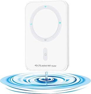 Portable WiFi Hotspot for Travel, Mobile WiFi Hotspot Unlocked WiFi Router Devices with SIM Card Slot, Support B2/B4/B5/B12/B17 Network with US 2GB Data 30Day for AT&T/T-Mobile