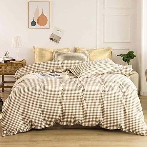 Miniatura 8 de Juego de edredón beige tamaño Queen, juego de cama bohemio y chic de 3 piezas, para todas las estaciones, edredón de microfibra de plumón