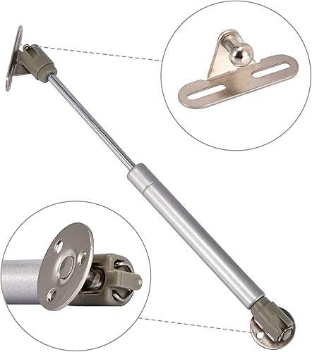 Miniatura 3 de Soporte de gas para puerta de gabinete de 8 pulgadas, 4 piezas, 100 N/22.5 libras, vida de seguridad, bisagra de gas para puerta de gabinete de