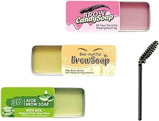 جل شمع حواجب مقاوم للماء يدوم طوال اليوم يرفع ويثبت الحواجب للحصول على تأثير تصفيف حواجب بدون أن يترك بقايا، شفاف، اشتر علبة واحصل على أخرى مجانًا