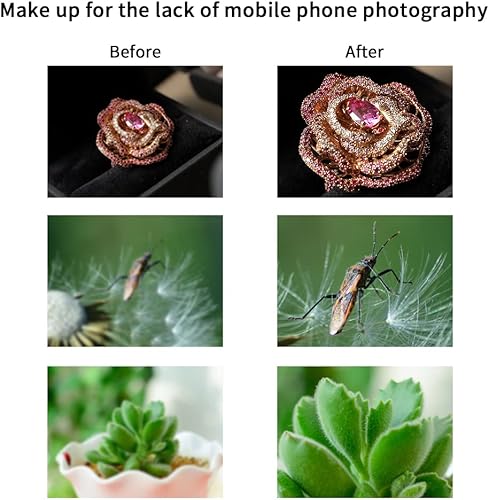 Miniatura 7 de Lente macro del teléfono celular de 1.181-4.724 in, para iPad, iPhone, Samsung, Android, Pixel, lente macro del teléfono