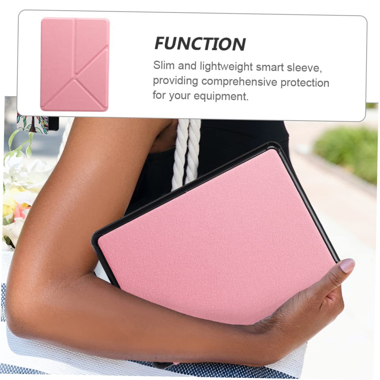 KOMBIUDA 3pezzi Custodia Protettiva Per-book Compatibile Con ª Generazione Design Semplice e Riattivazione Automatica Protezione Anti- e Comfort Per Lettura Mano