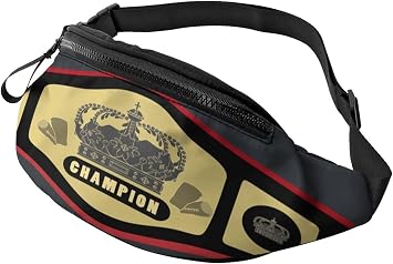Championship Belt Fanny packs For Women Men Lightweight Casual Sport Waist Bag For Outdoor Workout Travel Running Biking