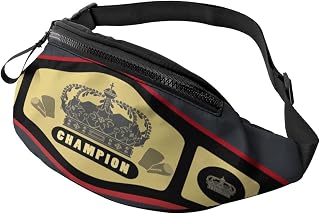Championship Belt Fanny packs For Women Men Lightweight Casual Sport Waist Bag For Outdoor Workout Travel Running Biking