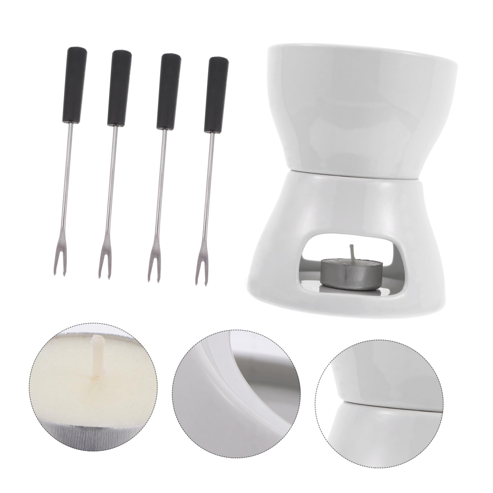 Cabilock Scaldaburro Pentola per Fonduta in Ceramica per Uso in Cucina