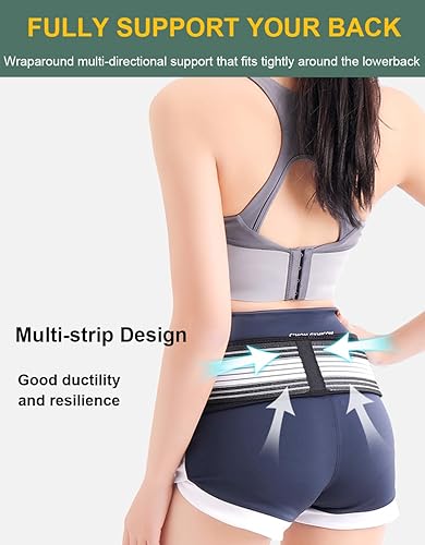 Miniatura 4 de Soporte de espalda para mujeres con dolor de espalda baja, soporte de espalda baja, cinturón de soporte de espalda para mujeres, soporte lumbar,