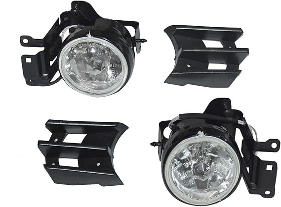 Car Fog Light,For Mitsubishi Montero Pajero Sport 00-06 Fog Covers Daytime Running Lights Car Front Bumper Fog Lamp,A/Left