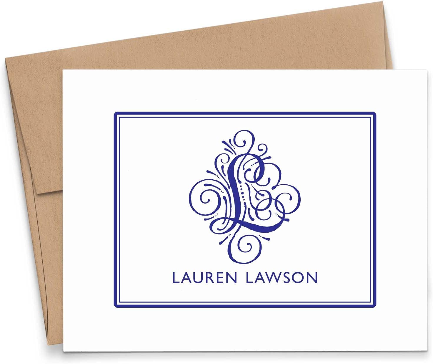 Monogram Stationery Set, Personalized Stationary Set, Personalized Monogram Stationery Set, Monogrammed Stationary Set, Your Choice of Colors and Quantity