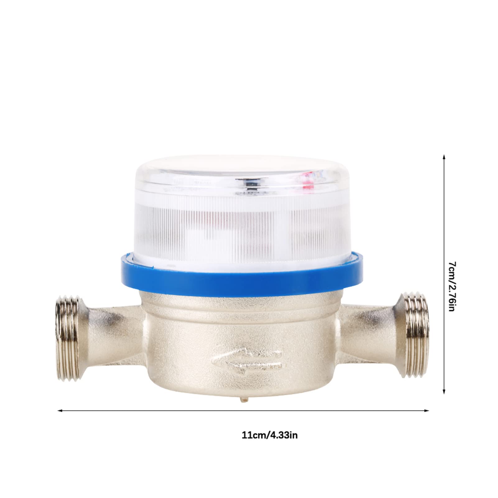 Compteur D'Eau, Compteur D'Eau, Débitmètre, Dosage De Liquide De Mesure, Application, Compteur D'Eau Sèche, Débit Unique, Compteur D'Eau Froide Sèche, Diamètre 15 Mm, 1/2", 360 ° Libre