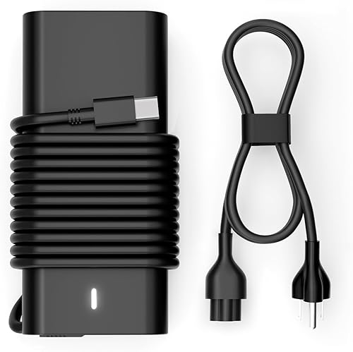 Cargador USB C de 65 W y 60 W para laptop compatible con Dell Chromebook 3100 3300 3380 3400 3500 5190 5300 5400 7200 7300 XPS y Latitude 5000