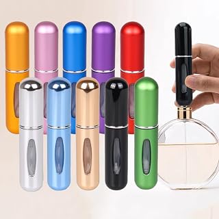 10PCS 5ml Perfume Travel Refillable Mini Spray Bottles Atomizer Travel Perfume Bottle Refillable Empty Travel Essentials For Women Mens Small Mister Spray Bottle For Travel Accessories