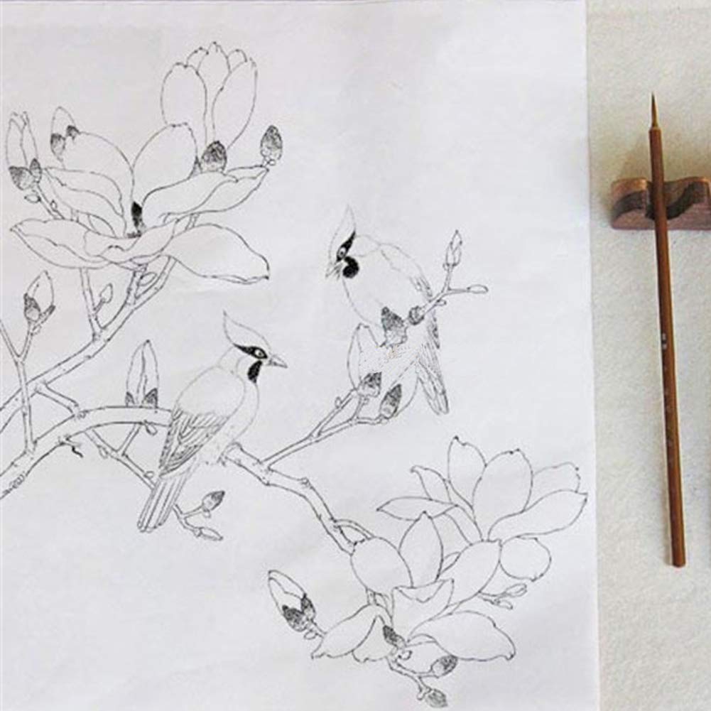 Professionelles Chinesisches Kalligraphie-Pinsel Set – Für Bambus, Blumen, Vögel & Kanji-Schreiben – Wolfshaar, Große Größe