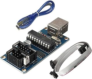 Funsto USBtinyISP AVR ISP Programmer Bootloader with 10pin Programming Cable Connector, USB Interface, Compatible with Des...